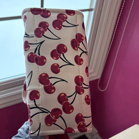 Coach Cherry Patterned Canvas Tote - Picture 11 of 12